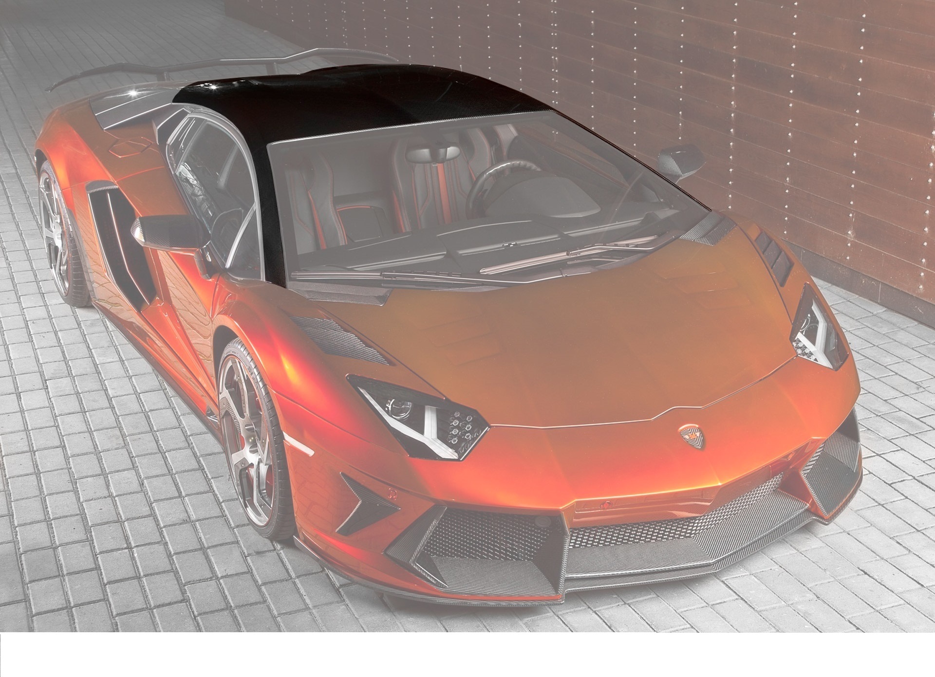 Hodoor Performance Carbon fiber roof  Mansory Style 2 for Lamborghini Aventador