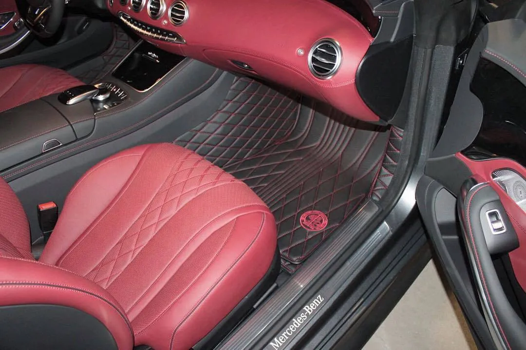Rugs from eco-leather Vestis for Mercedes