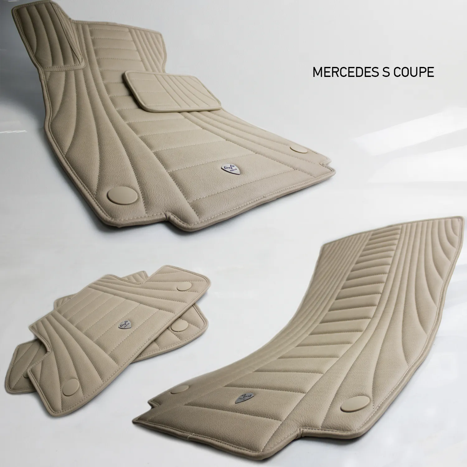 Rugs from eco-leather Vestis for Mercedes