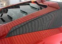 Hodoor Performance Carbon fiber rear air intakes (Coupe) Mansory Style 2 for Lamborghini Aventador
