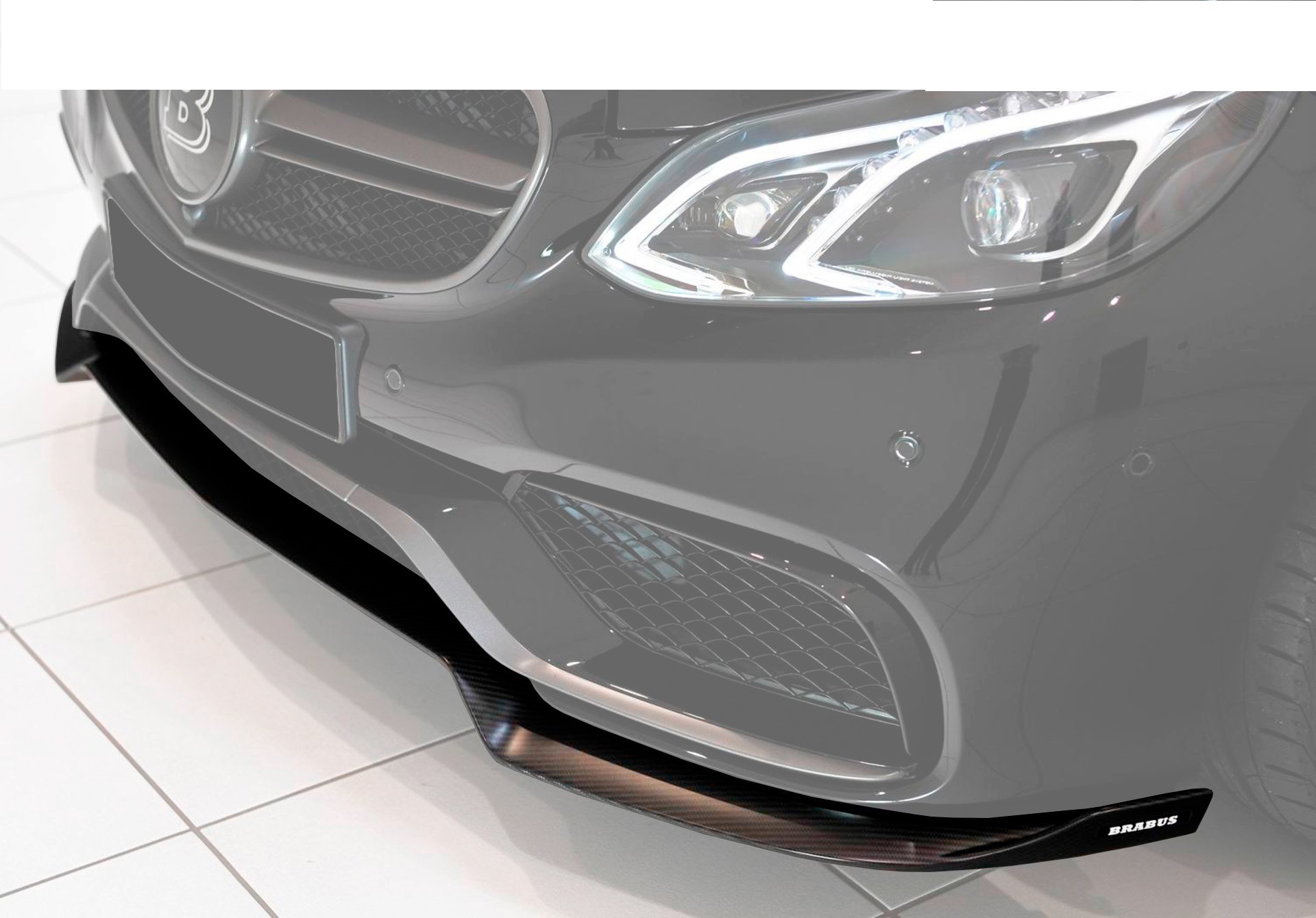 Carbon fiber front bumper spoiler for Mercedes E-class W212