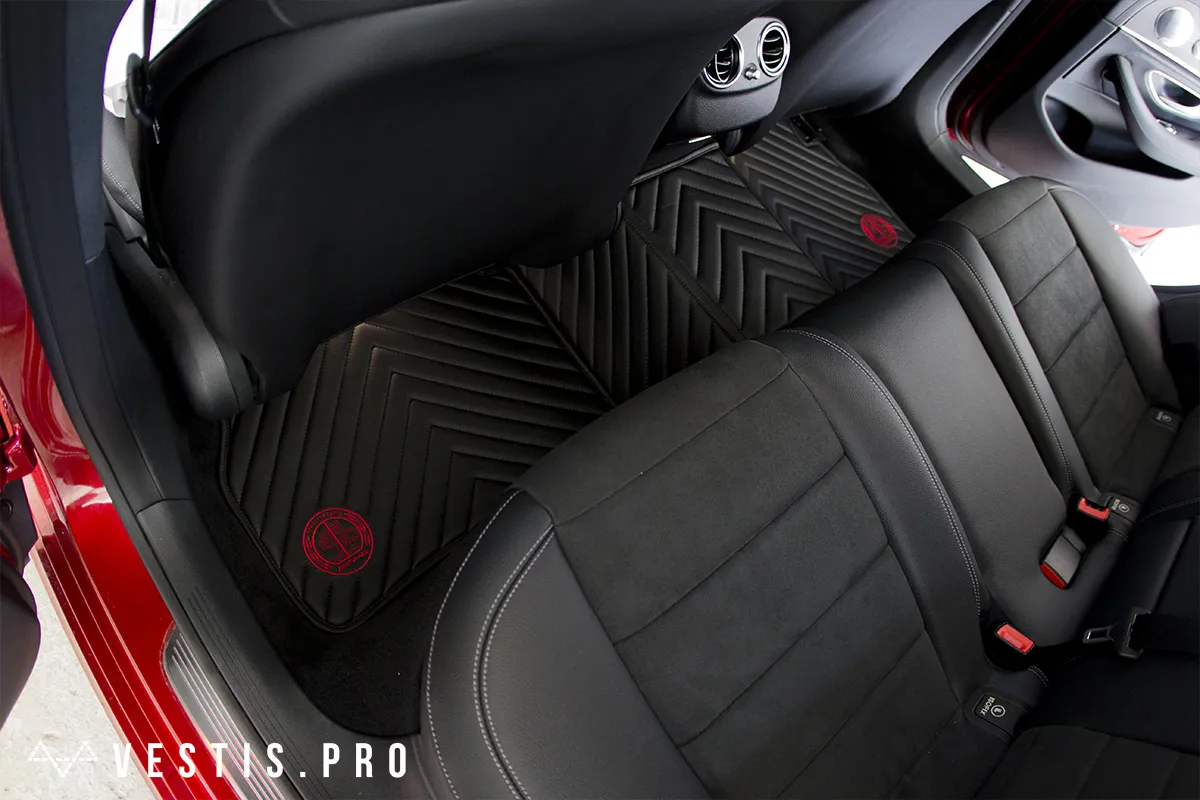 Rugs from eco-leather Vestis for Mercedes