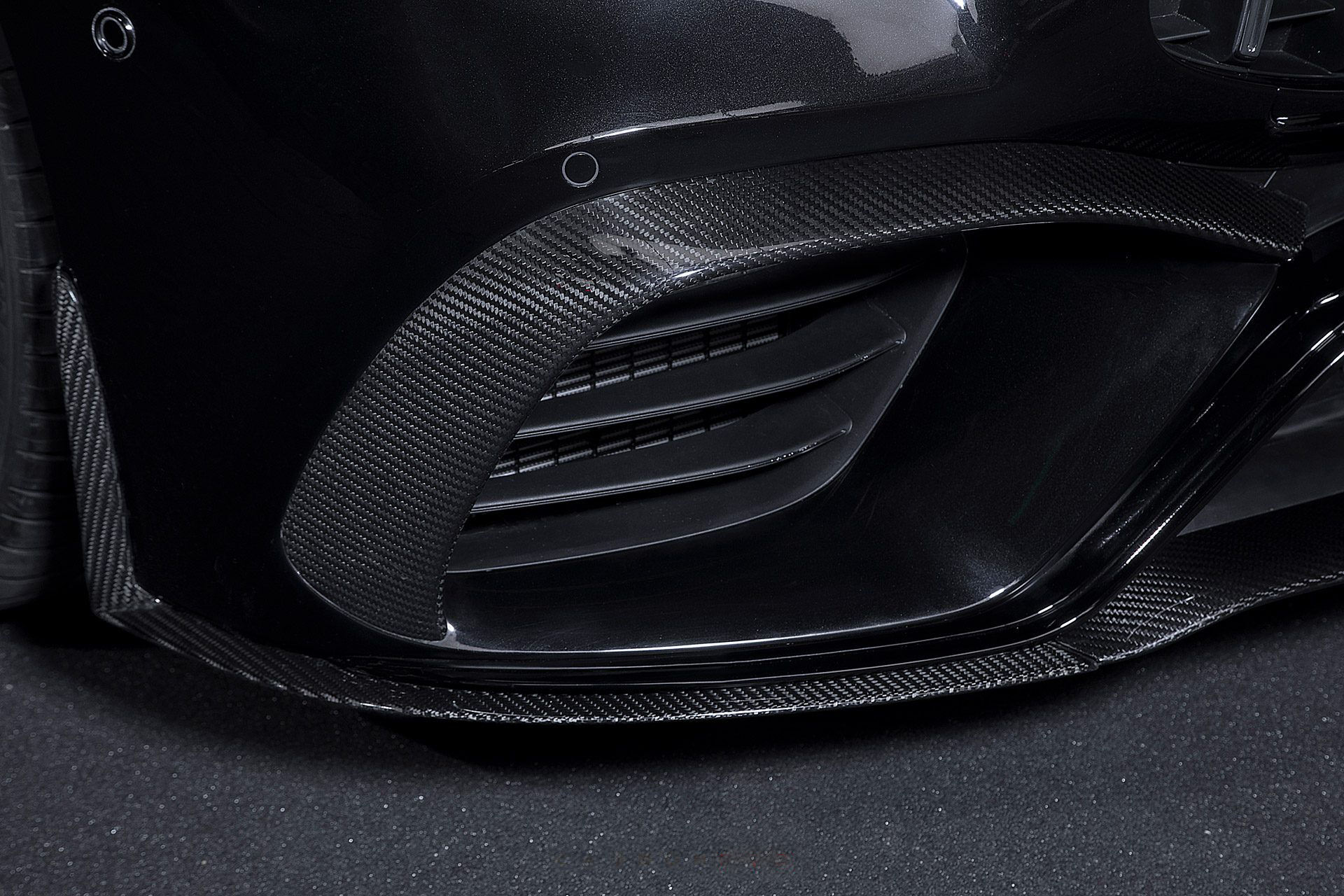 Hodoor Performance Carbon fiber Eye Lids for bumper for Mercedes AMG GT