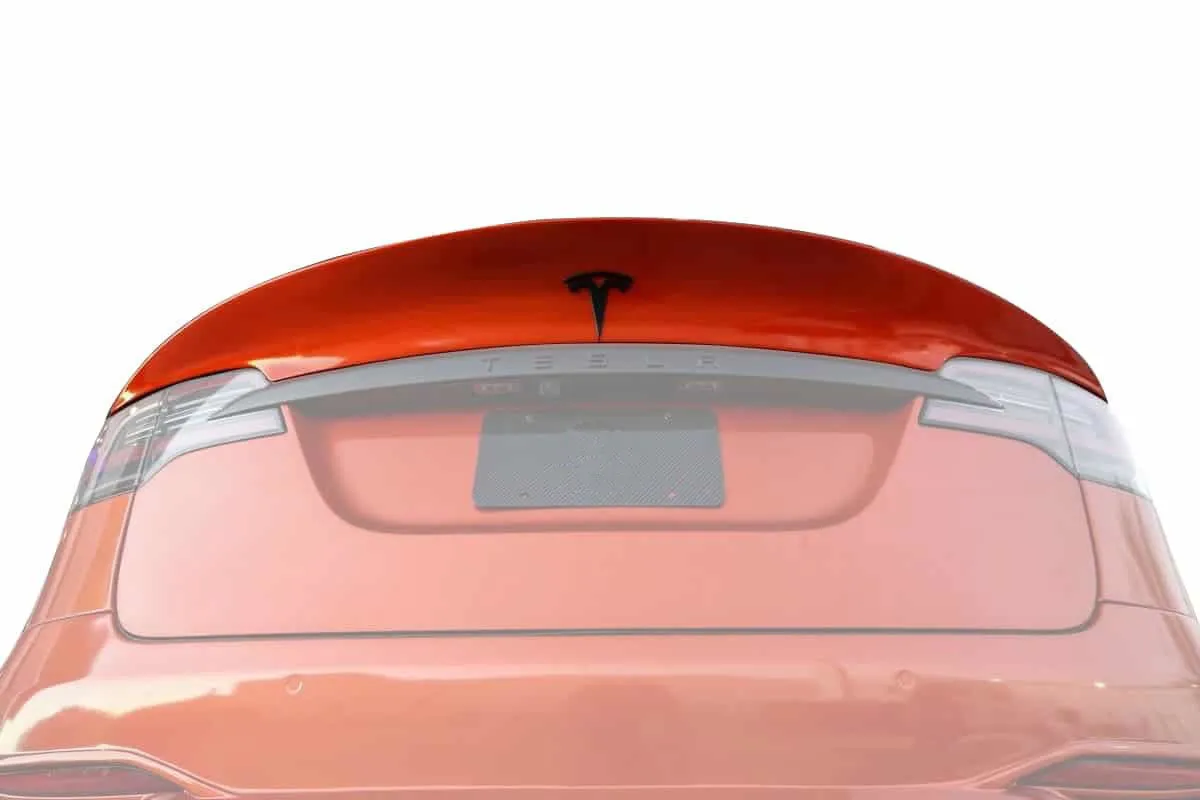 Unplugged Performance Dry Carbon Fiber Rear Decklid Spoiler (Gloss) for Tesla Model X new model