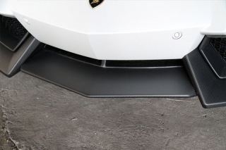 Carbon fiber front bumper spoiler cover Central Novitec Style for Lamborghini Aventador