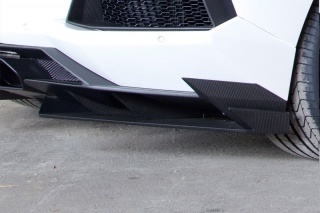 Hodoor Performance Carbon fiber bottom pads diffuser Novitec Style for Lamborghini Aventador