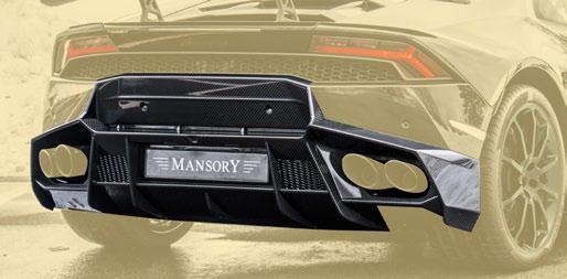 Hodoor Performance Carbon fiber diffuser Mansory Style for Lamborghini Huracan