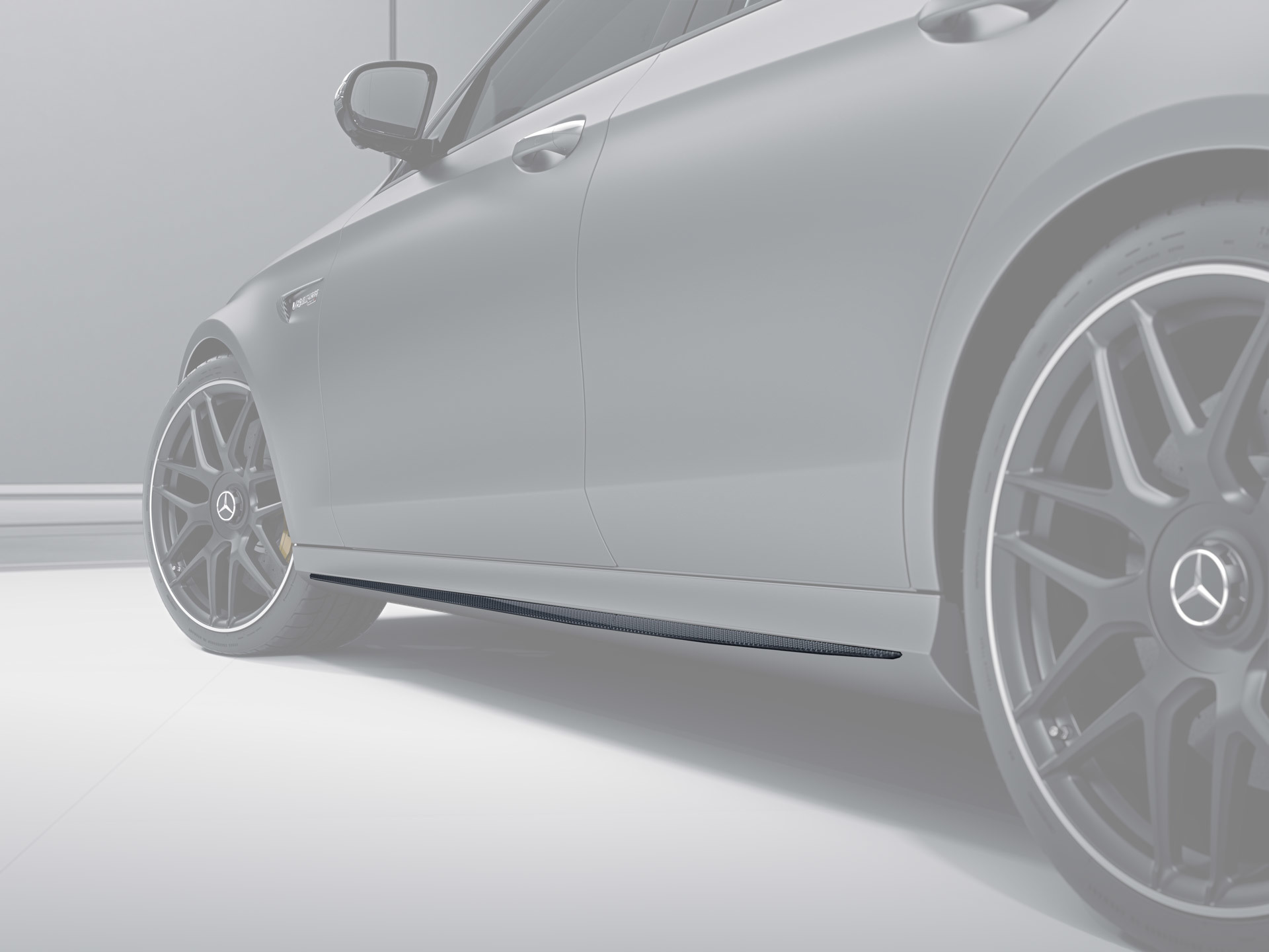 Carbon fiber door sill pads 63 AMG for Mercedes E-class W213 new model