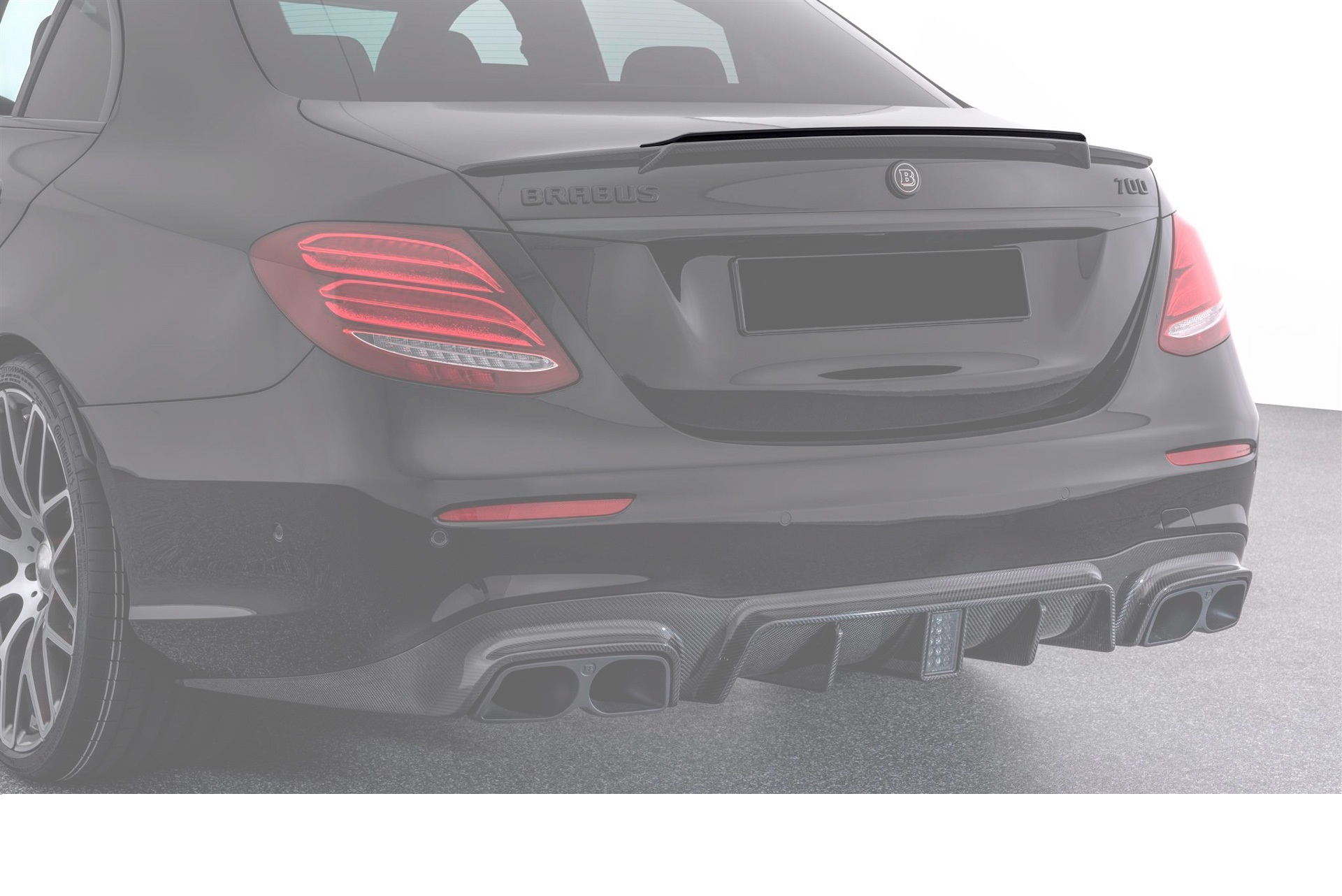 Carbon fiber trim, spoiler on the trunk 63 AMG for Mercedes E-class W213