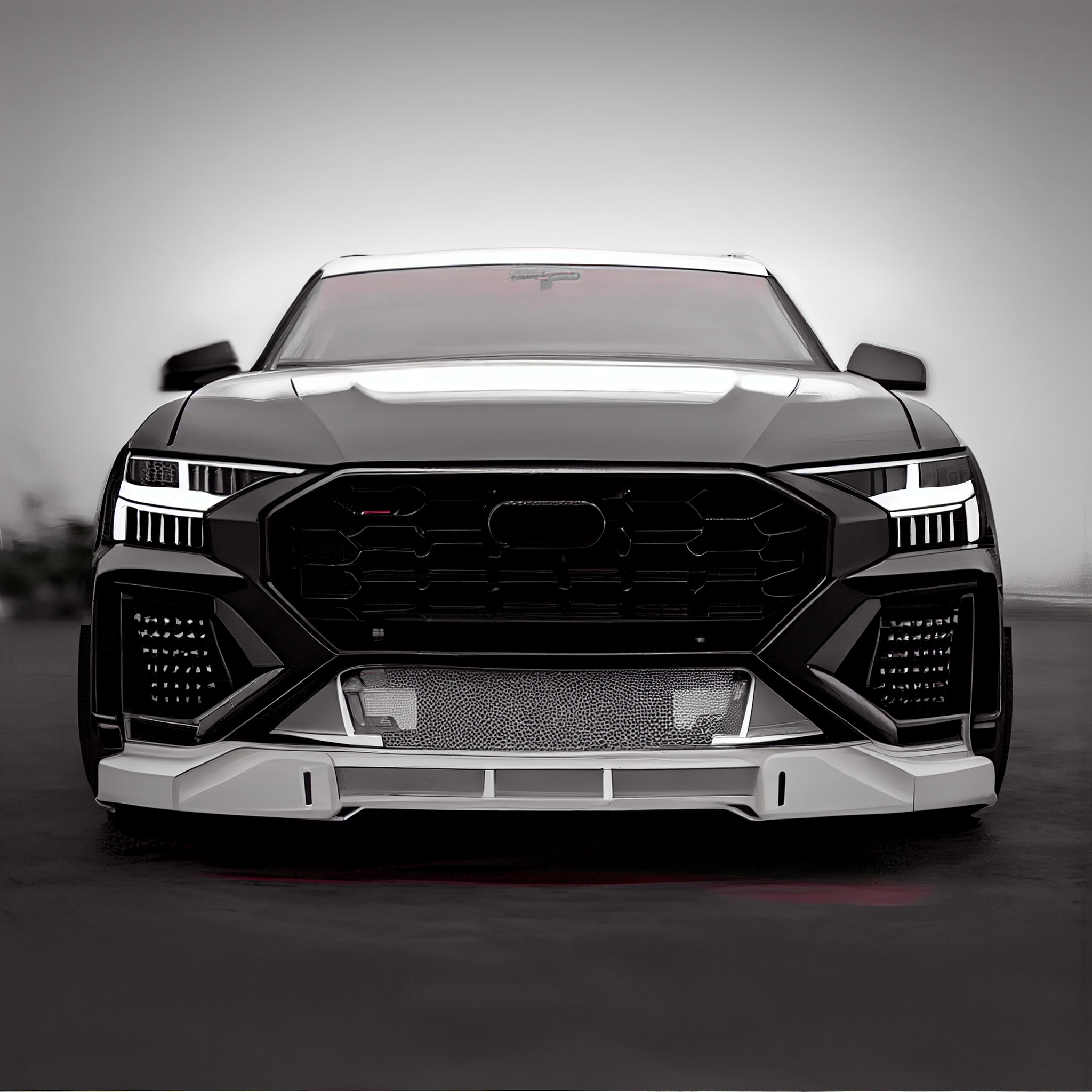 AI Custom Design Front Bumper for Audi Q8 Ver1.1