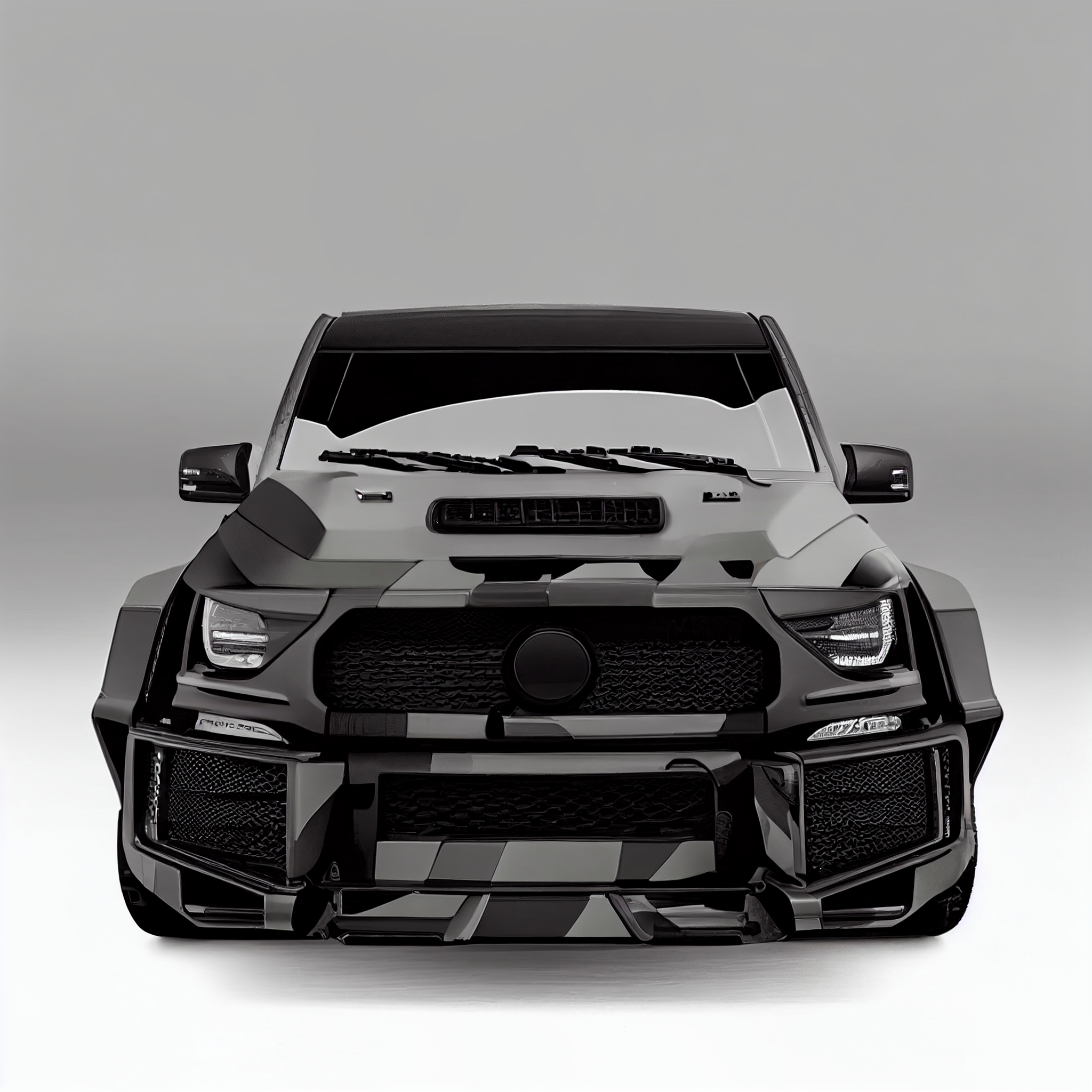 AI Custom Design Wide Body Front Bumper for Mercedes-Benz G-class W463 AMG 63 Ver3.2