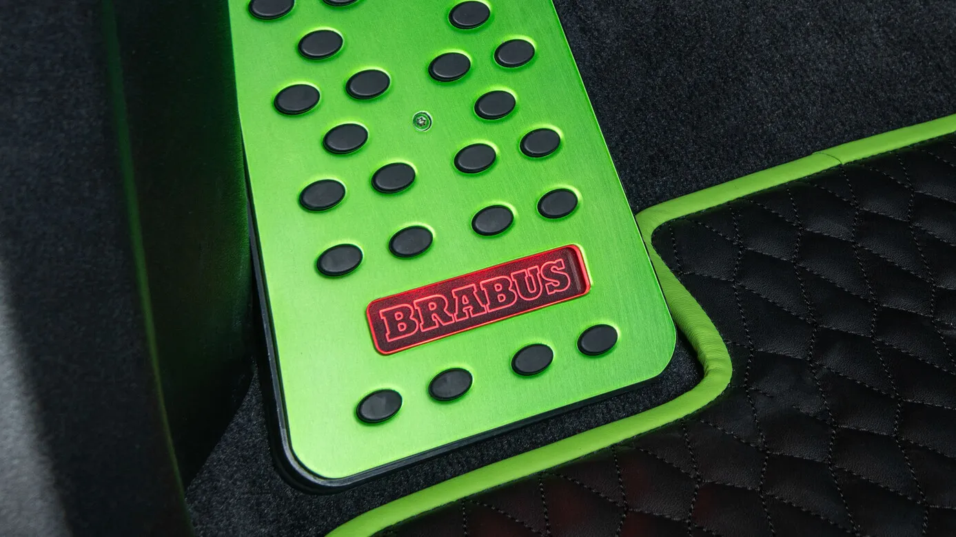 Footrest illuminated Brabus Carbon for Porsche Taycan