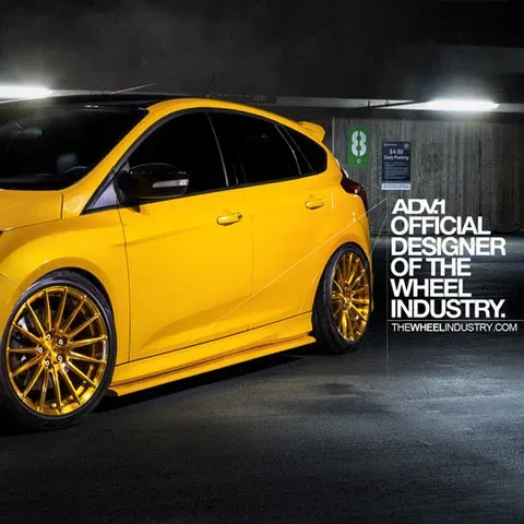 ADV.1 ADV15 M.V2 SL Tangerine Scream on Ford Focus ST