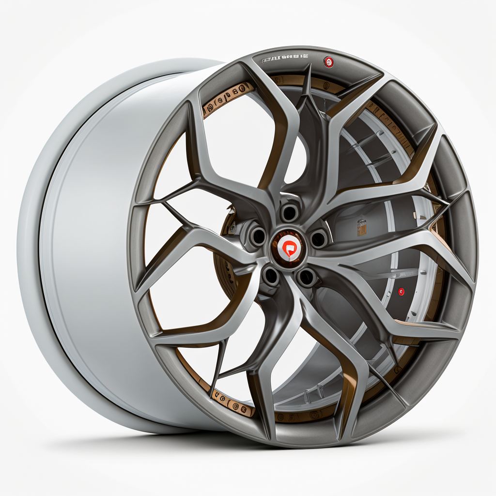 AI Generated Custom Forged Wheels Design for Ford Mustang GT by Hycade Ver1.8