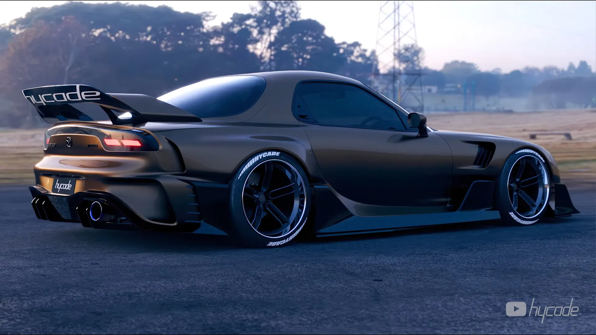 Mazda RX7 Custom Wide Body Kit by Hycade
