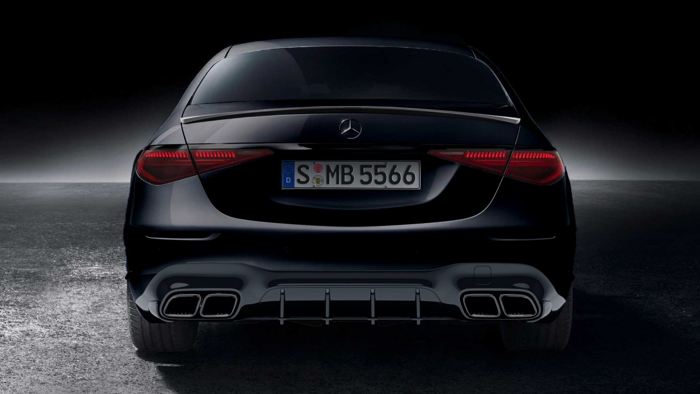 Rear diffuser GT S Design Carbon for Mercedes-Benz S-class W223