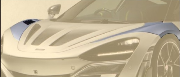 Front fenders Mansory Carbon for McLaren 720S