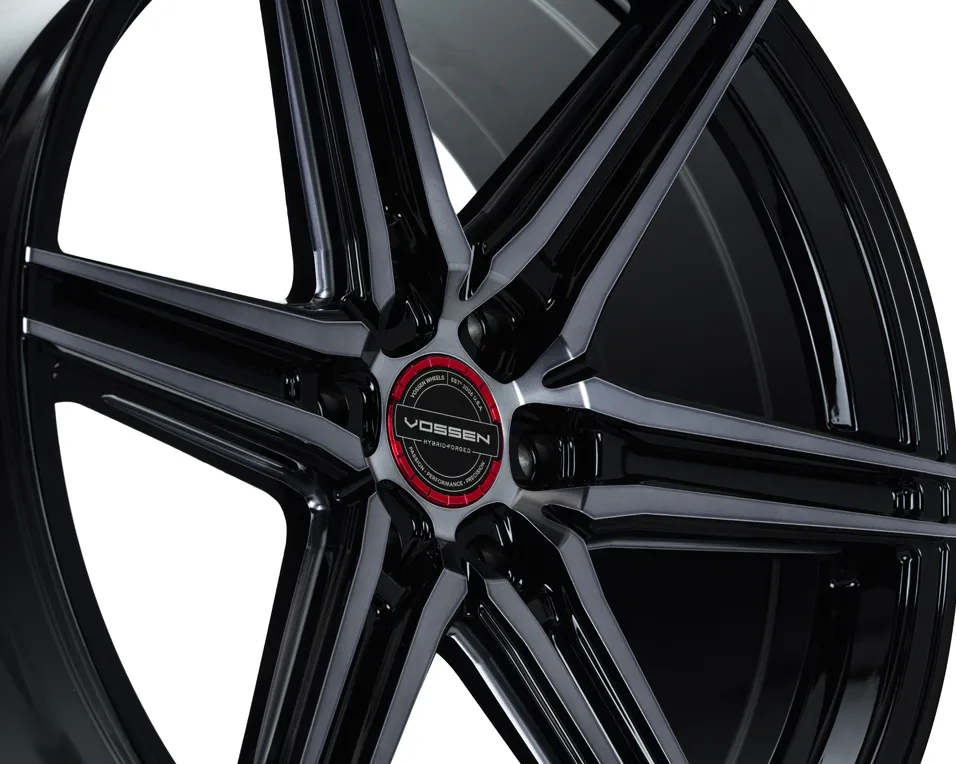 Vossen HF6 2 hybrid forged wheel — mounted on vehicle