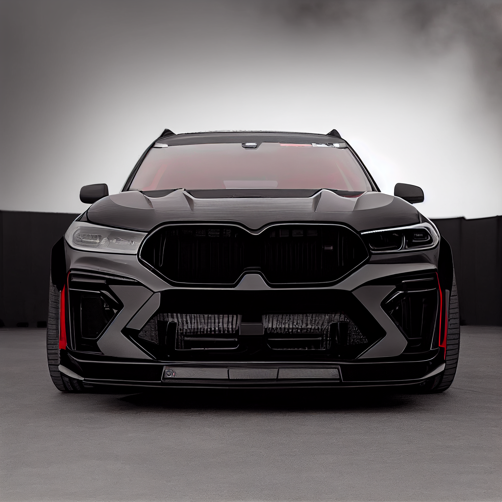 AI Custom Design Wide Body Front Bumper for BMW X7 LCI Ver1.2