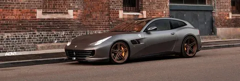 Matte Gray Ferrari GTC4 Lusso on ADV.1 ADV05 M.V2 Advanced Series Wheels