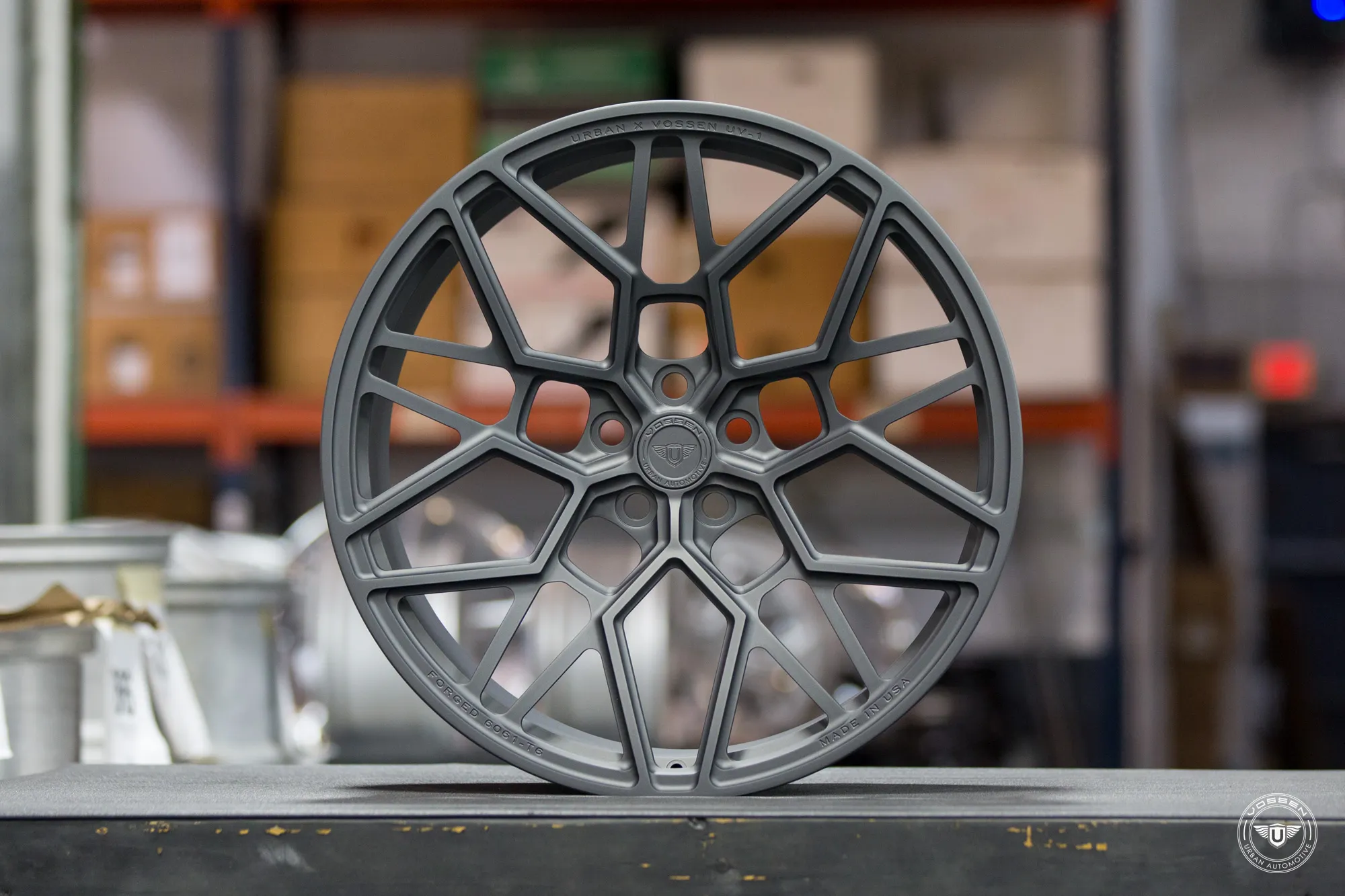 Vossen UV 1 forged wheel — mounted on vehicle