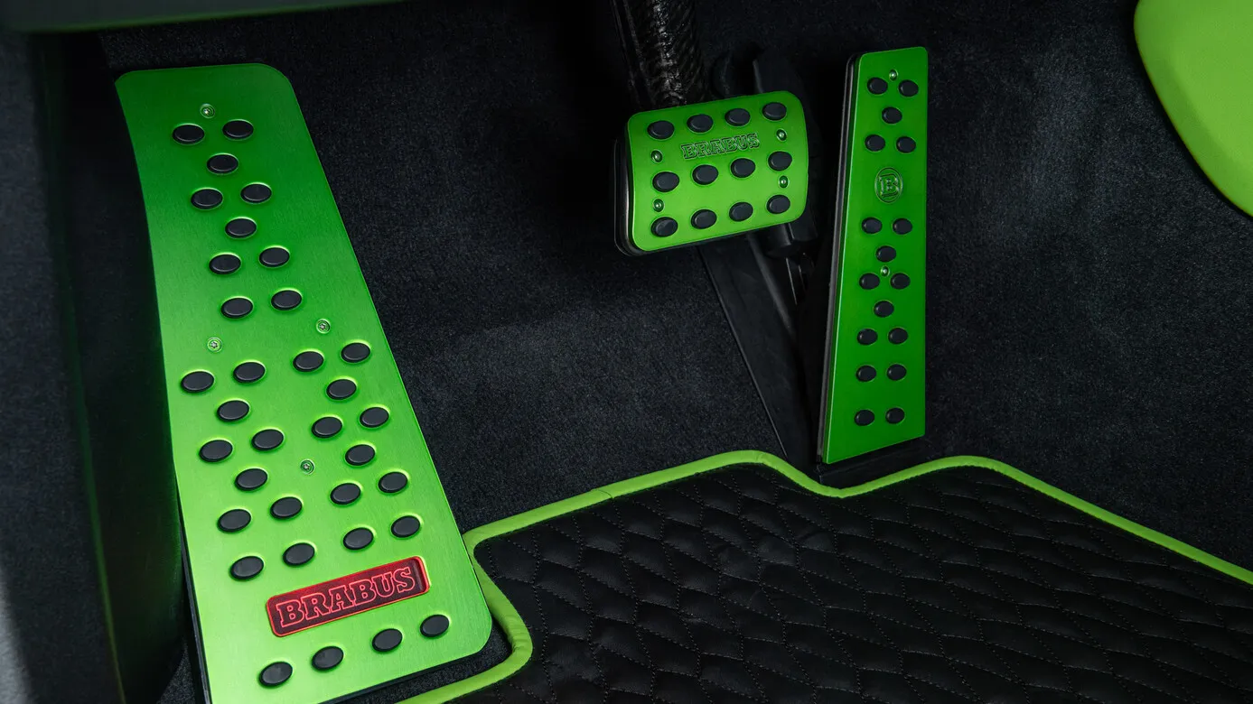 Footrest illuminated Brabus Carbon for Porsche Taycan