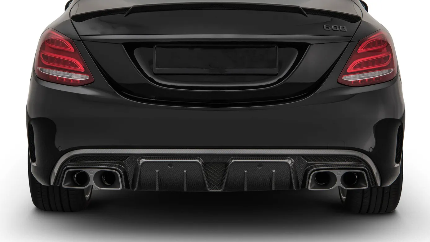 Rear diffuser BS Style for Mercedes C-class W 205 AMG C 63 until 07/2018