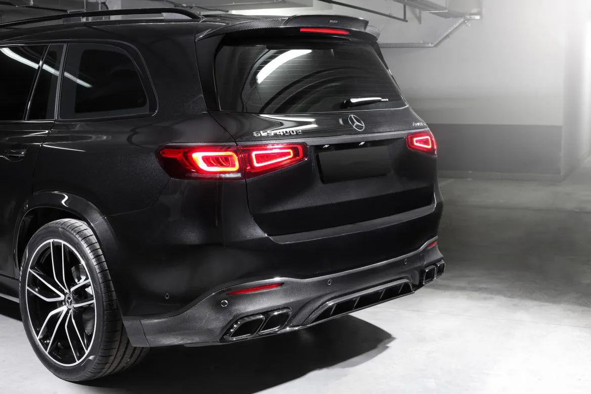 Trunk add-on above tail lights BS Style Carbon for Mercedes-Benz GLS 800 AMG X167 AMG GLS 63