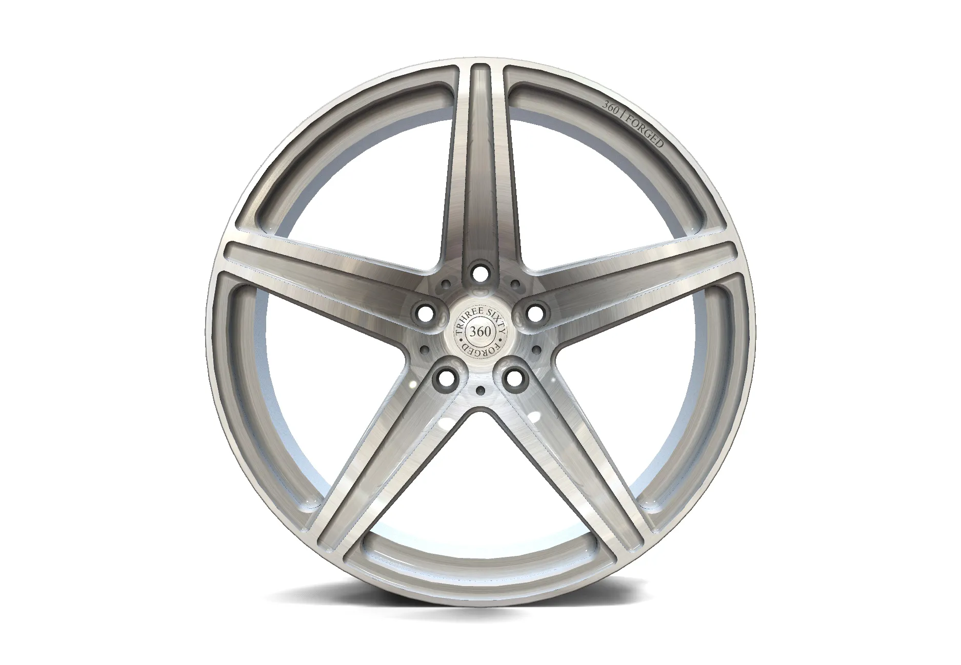 360 Forged Straight 5 Gen Two Series — forged monoblock wheel press shot