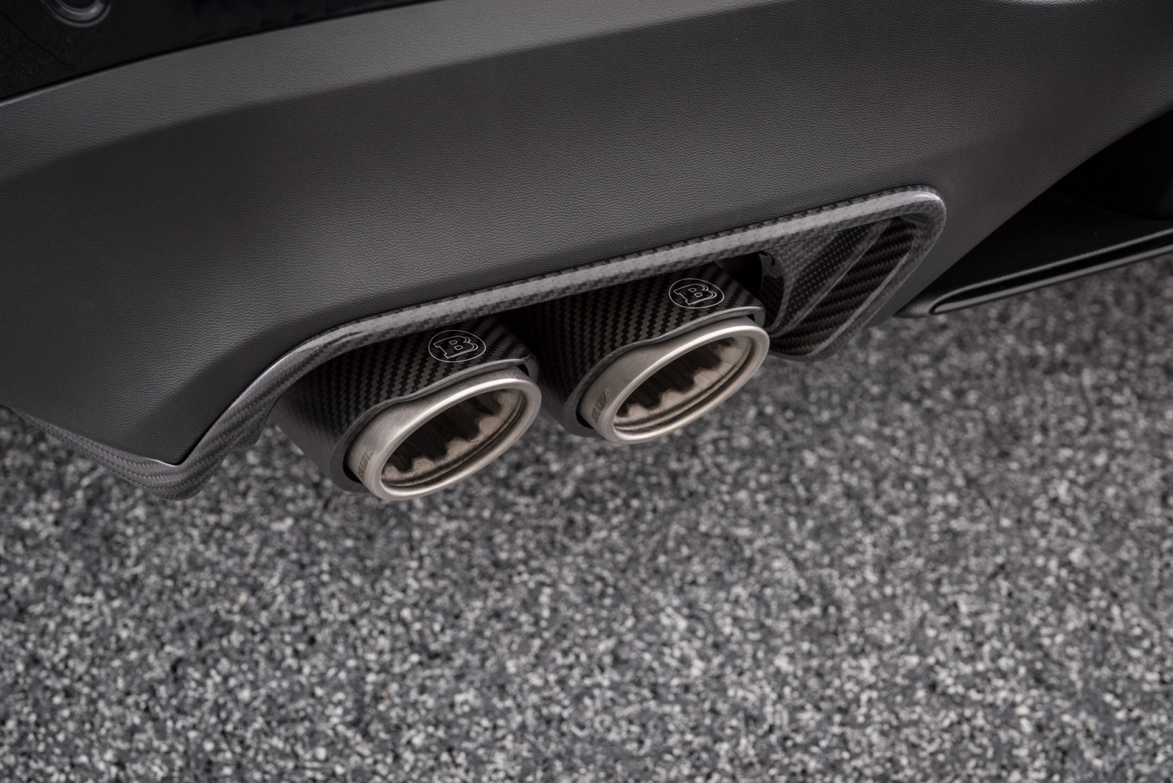 Reat bumper inserts BS style Carbon for Mercedes GLC Coupe AMG C 253 AMG GLC 63