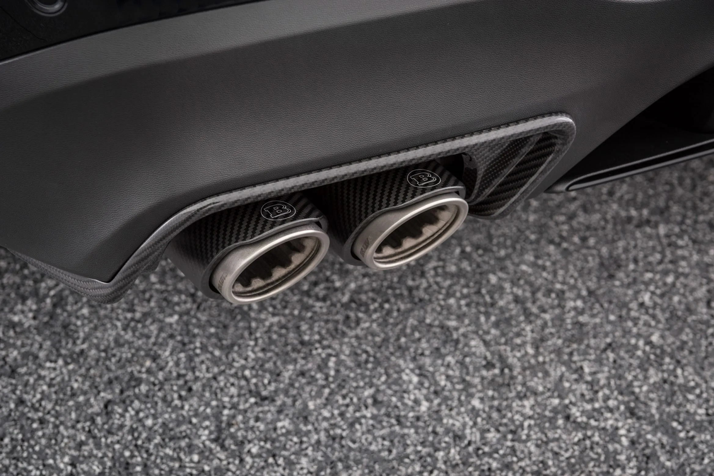 Reat bumper inserts BS style Carbon for Mercedes GLC Coupe AMG C 253 AMG GLC 63