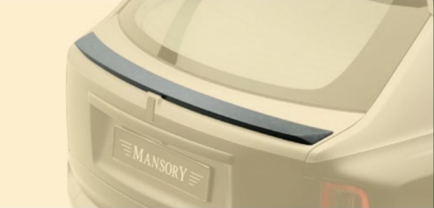 Rear decklid spoiler - exposed Mansory carbon for Rolls-Royce Cullinan Coastline