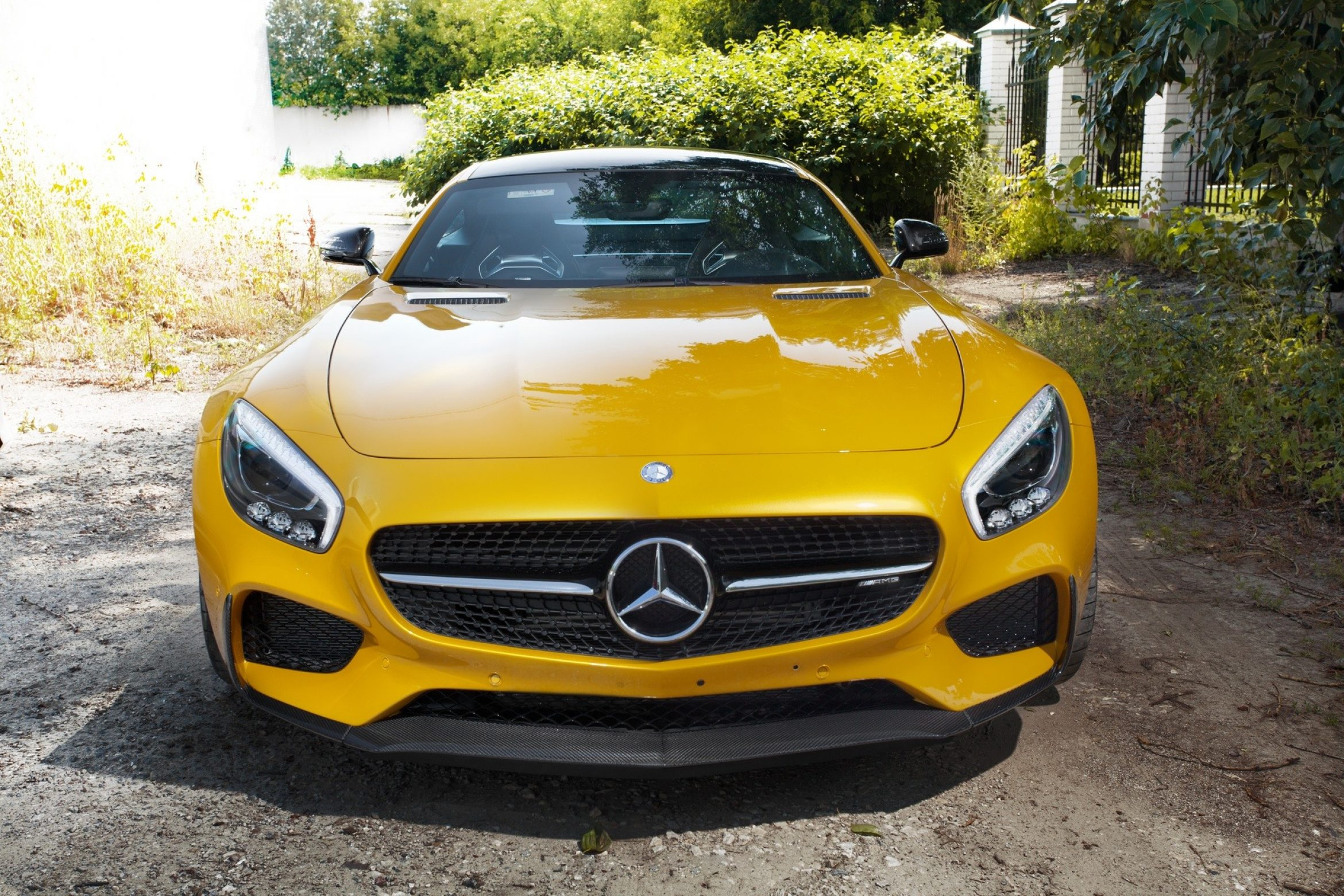 Front bumper lip Carbon for Mercedes AMG GT Coupe