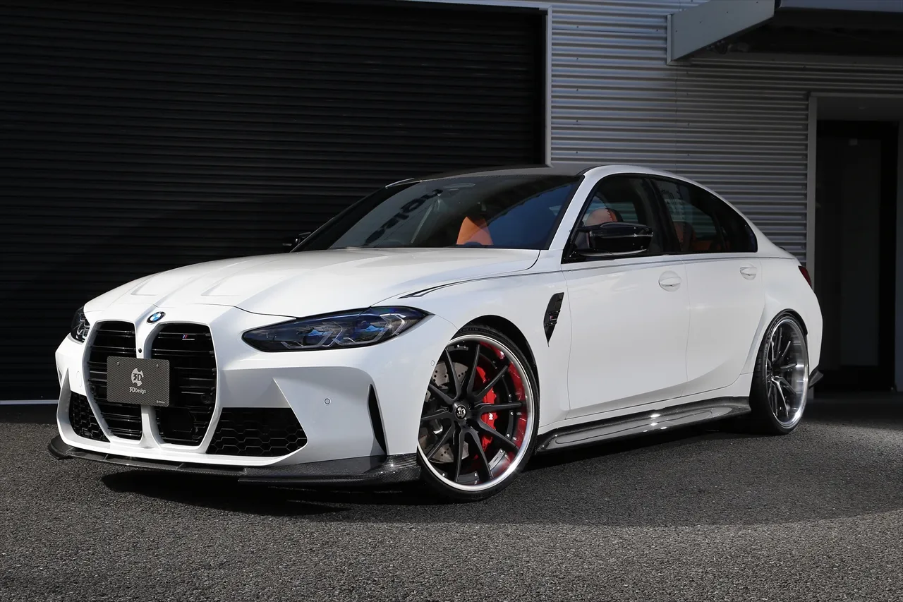 3D Design T521 21 inch BRB-F on BMW G80 M3 white