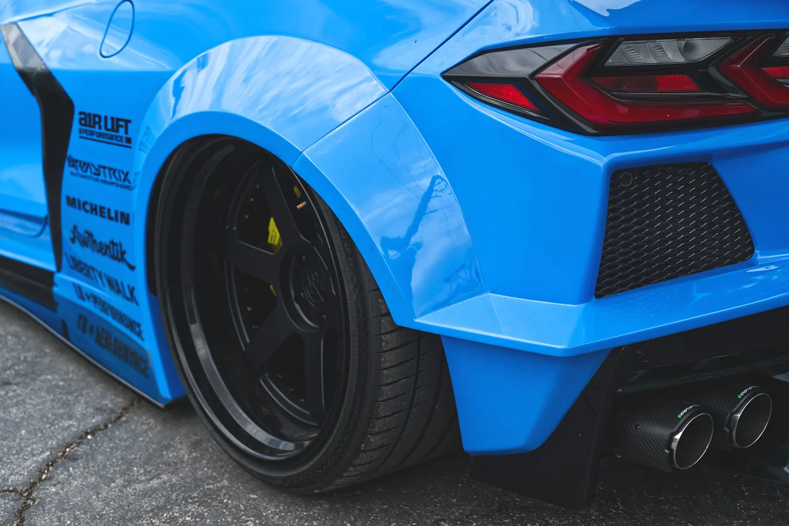 Check our price and buy Liberty Walk body kit for Chevrolet Corvette C8!