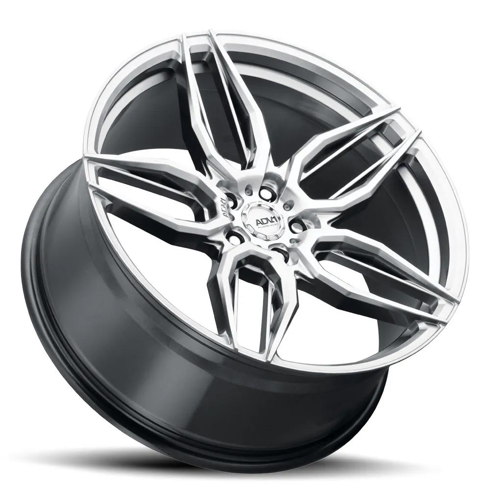 ADV.1 ADV005 FlowSpec Flow-Formed Wheel in Platinum — side profile showing deep concave