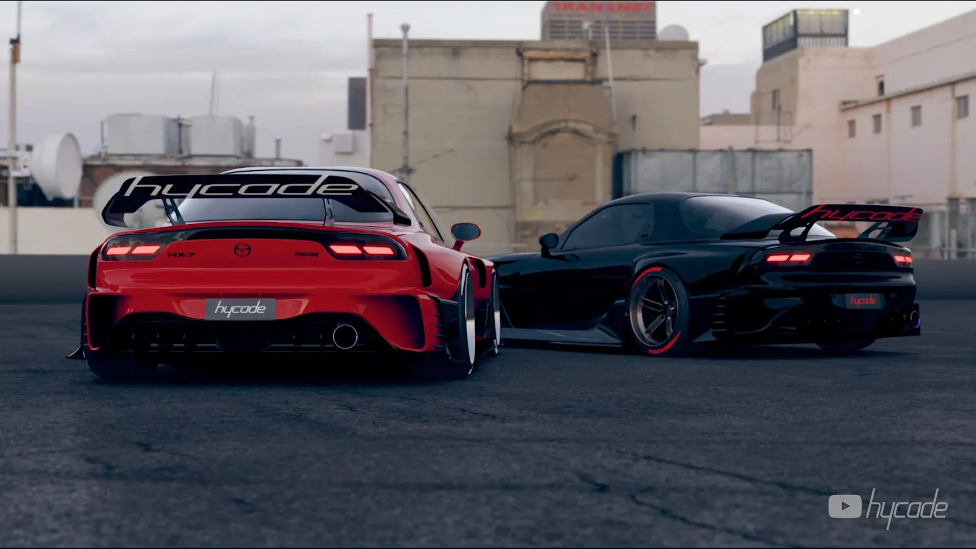 Mazda RX7 Custom Wide Body Kit by Hycade
