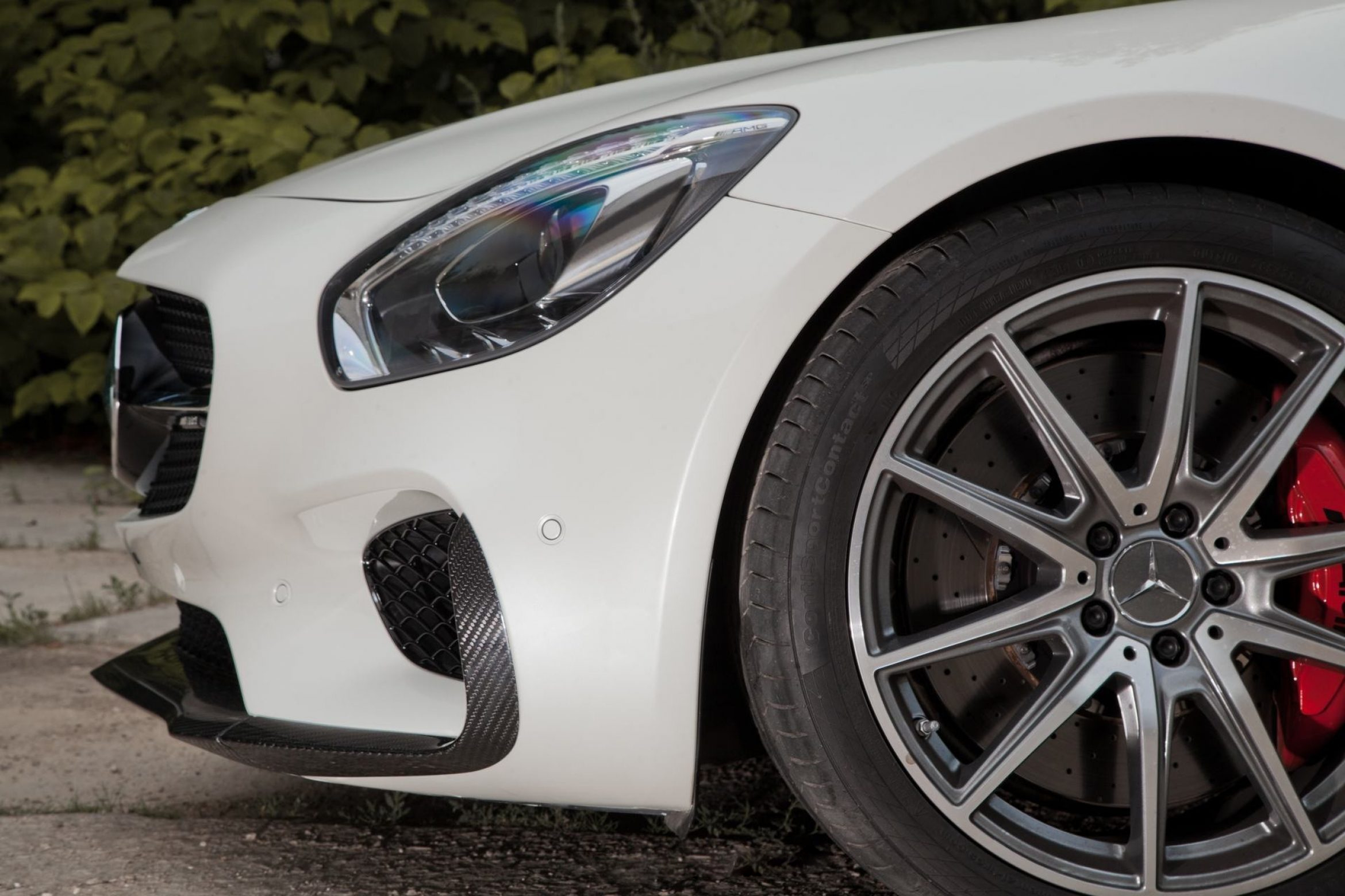 Front bumper lip Carbon for Mercedes AMG GT Coupe