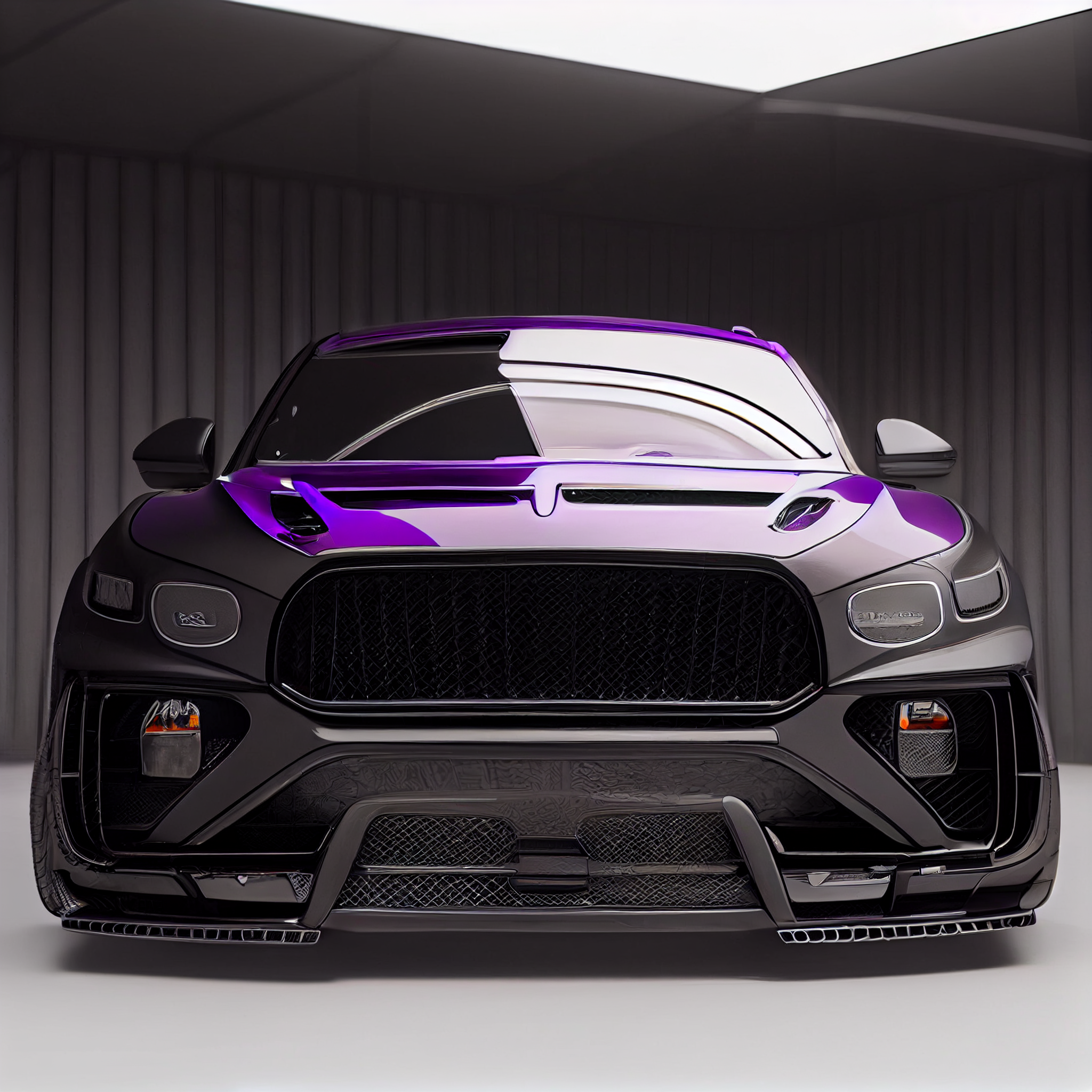 AI Custom Design Wide Body Front Bumper for Bentley Bentayga Ver 2.1