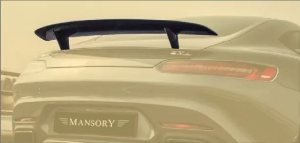 Rear wing Mansory Carbon for Mercedes-Benz AMG GT S Coupe