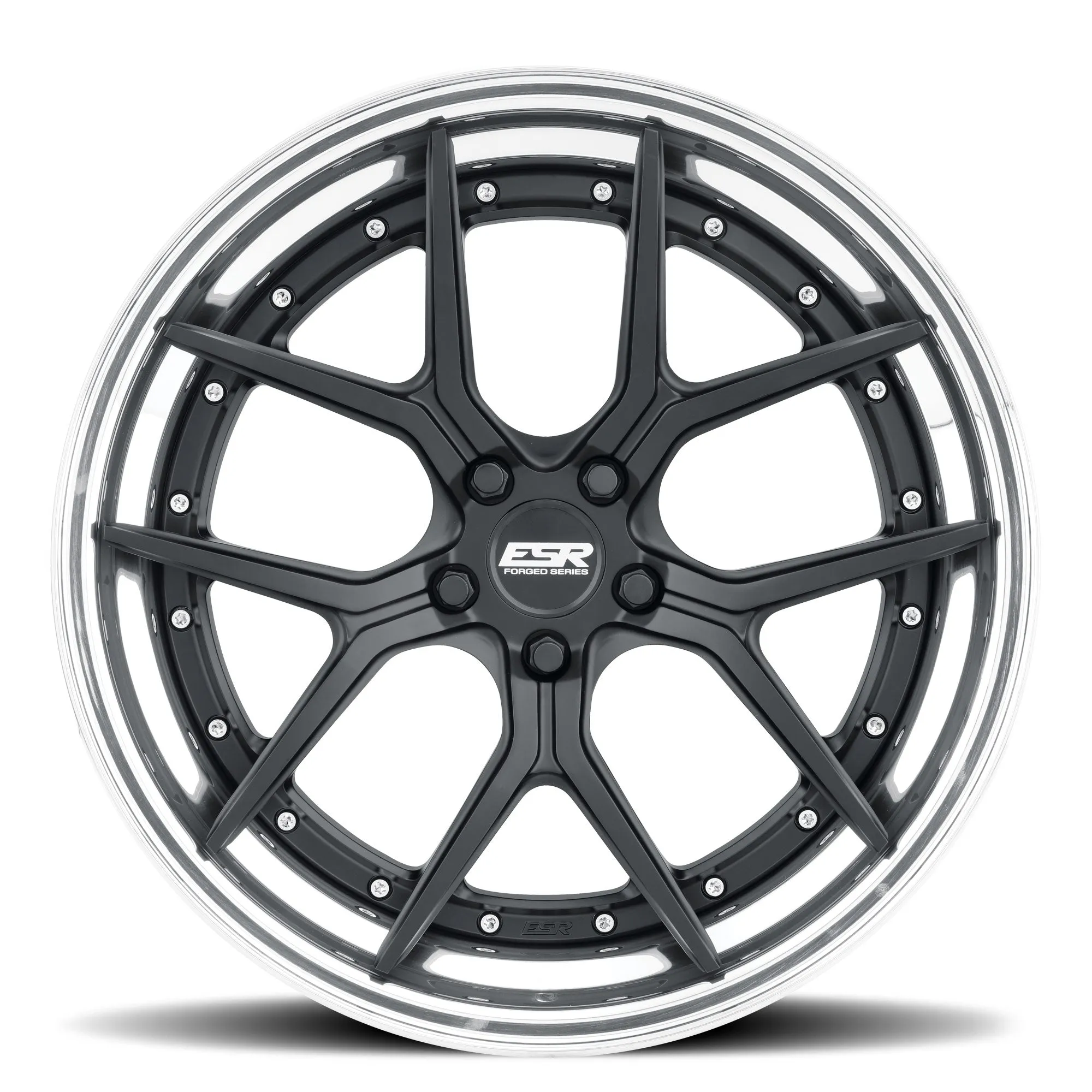ESR ES2 S-Spoke 3-Piece Forged Wheel — angled profile view
