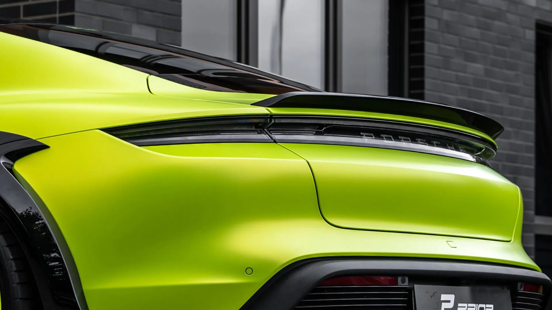 Rear Trunk Spoiler Prior Design PD TE widebody for Porsche Taycan