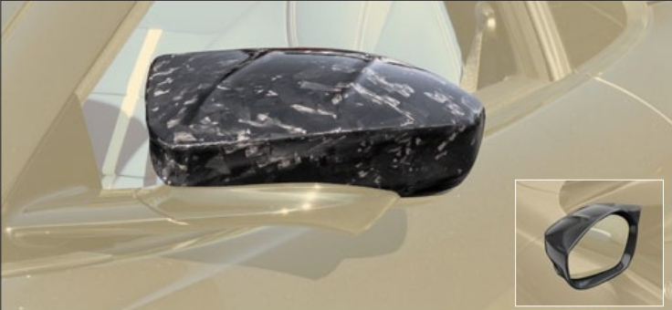NEW Mirror LHD housing for cars from 2020 Mansory Carbon for Ferrari 812 Softkit