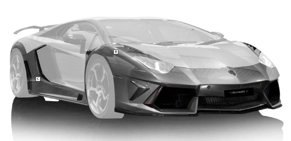 Body kit Mansory Carbon for Lamborghini Aventador