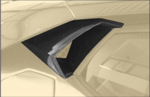 Air intake - side window Mansory Carbon for Lamborghini Aventador Competition