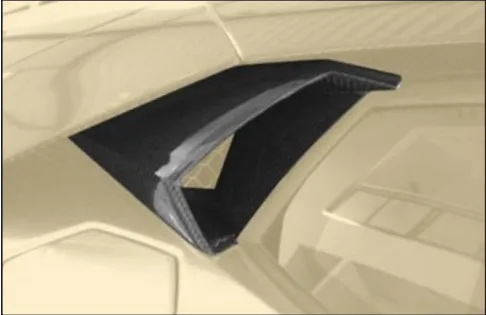 Air intake - side window Mansory Carbon for Lamborghini Aventador Competition