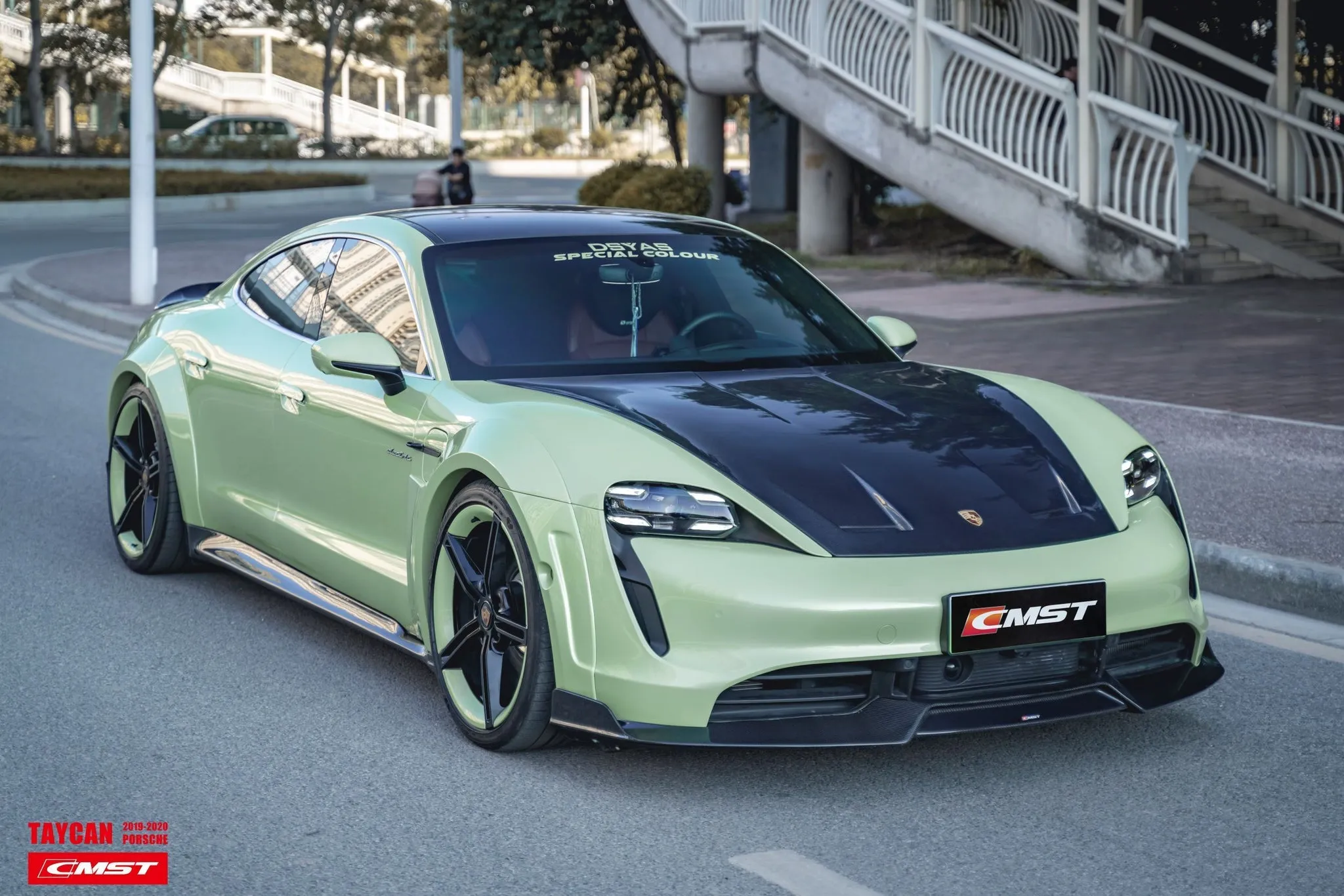 Check our price and buy CMST Carbon Fiber Body Kit set Style for Porsche Taycan Turbo & Turbo S