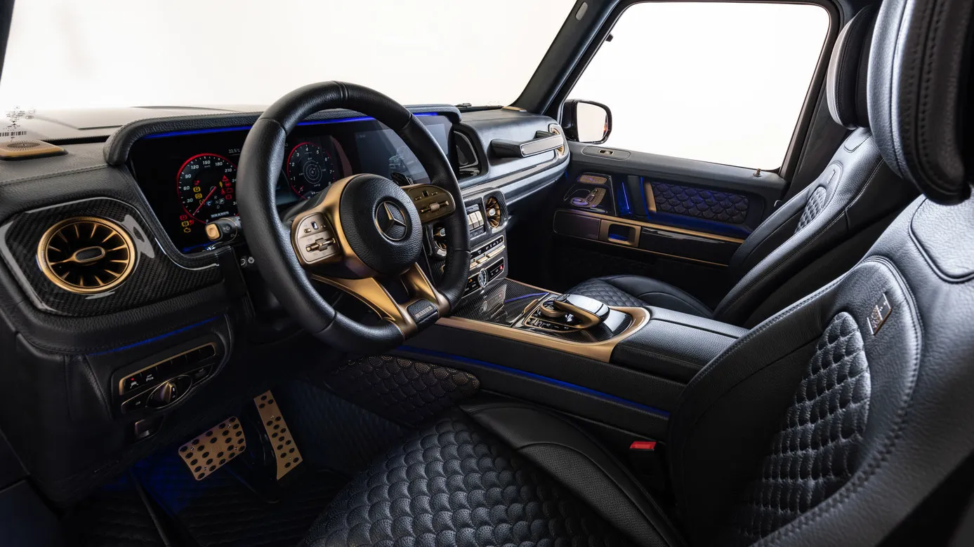 Brabus Black & Gold style interior for Mercedes G-class W463A AMG G 63