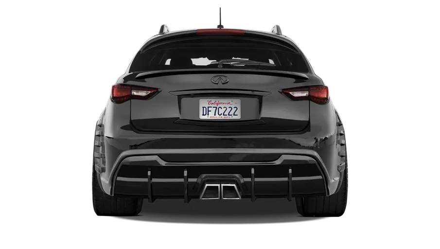 Central exhaust tips Renegade Design for Infiniti QX70 FX S51