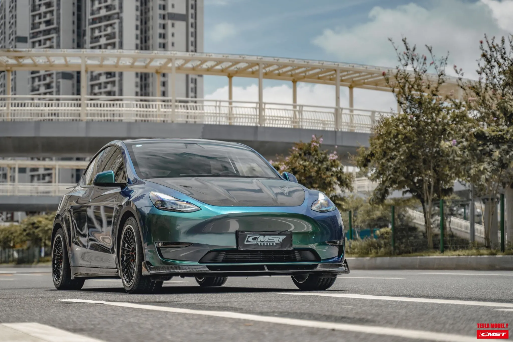 Check our price and buy CMST Carbon Fiber Body Kit set for Tesla Model Y!
